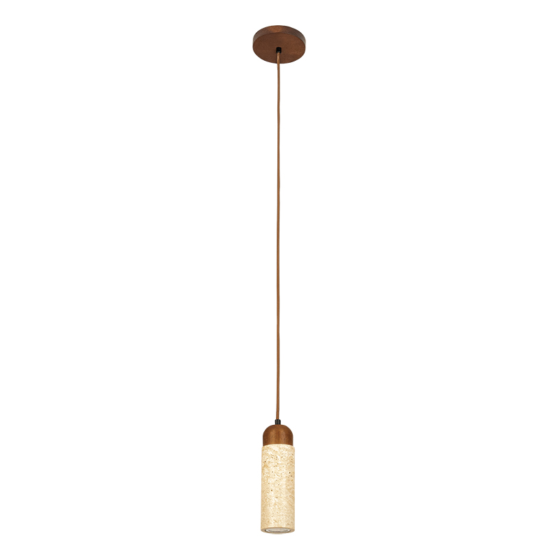 Zambelis Wisząca 1xGU10 Max 10W Naturalny Kamień Brązowy Wood 25417