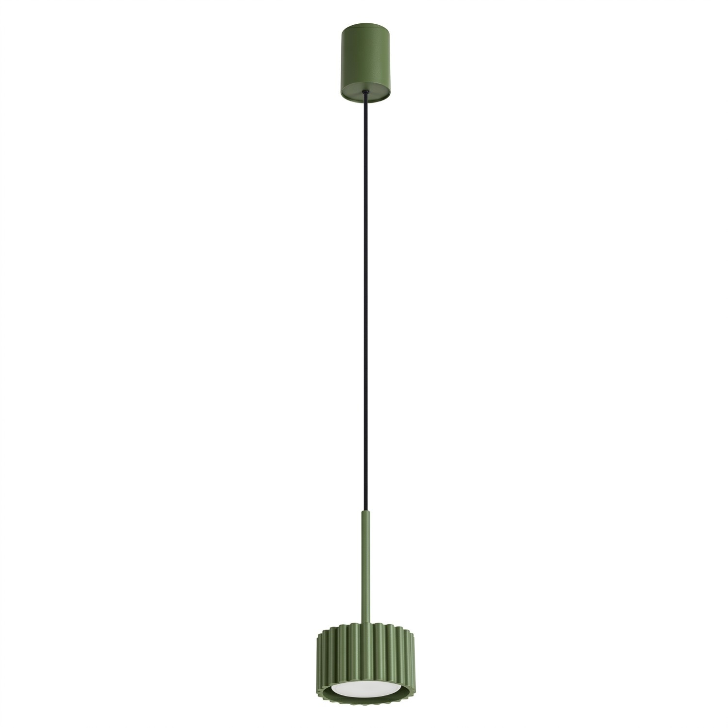 Sollux Lampa wisząca AURA 1 zielona oliwka Gx53 SL.2679