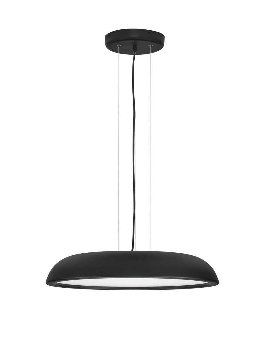 Luces Exclusivas VENCID Lampa Wisząca LED 44W 3051lm 3000K stal/aluminium/akryl czarny LE46217
