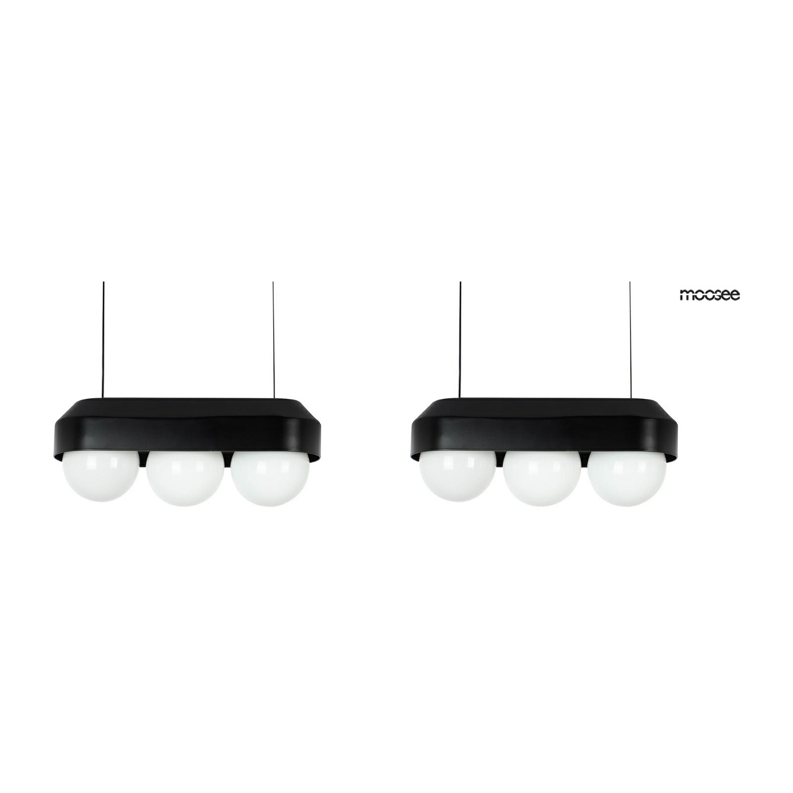 MOOSEE zestaw 2 lamp wiszących DROPS 3 czarny (MSE010100273.SET2)