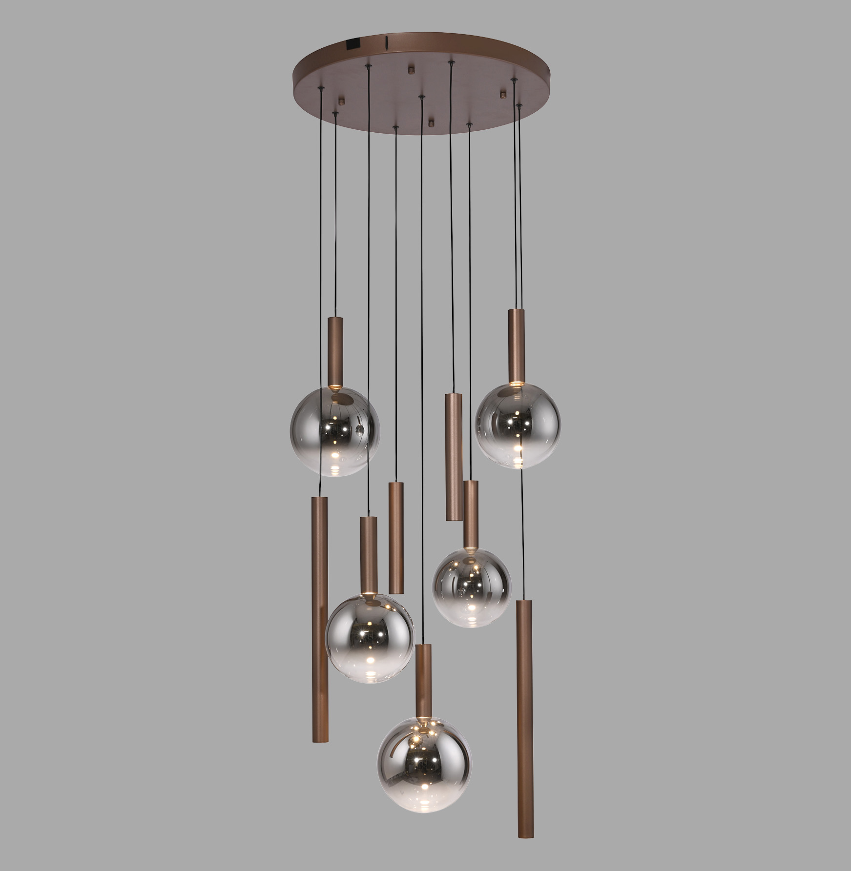 Paul Neuhaus Bowl Lampa Wisząca Brązowa 2287-23