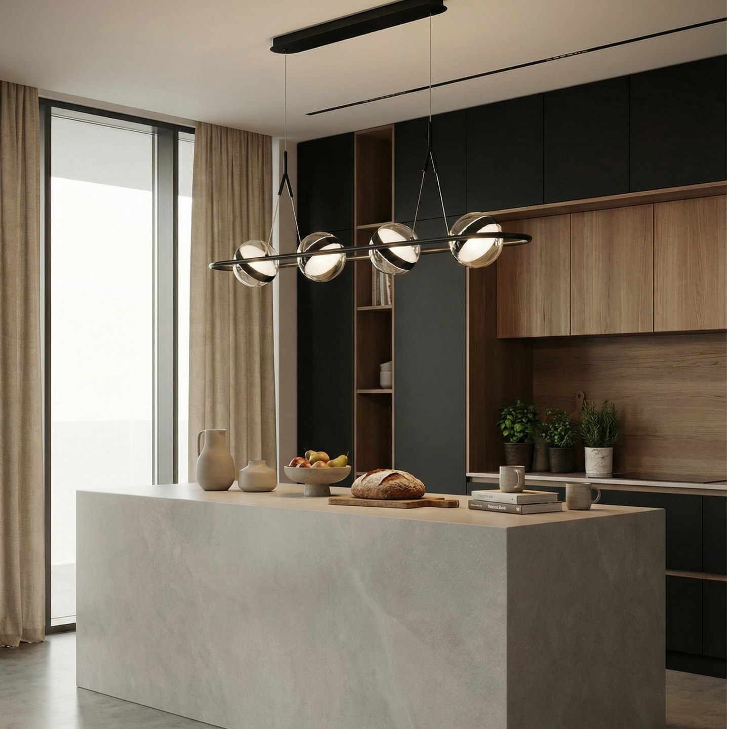 Azzardo ASTRID PENDANT BK LED 3000K Wisząca Czarny Mat AZ6892