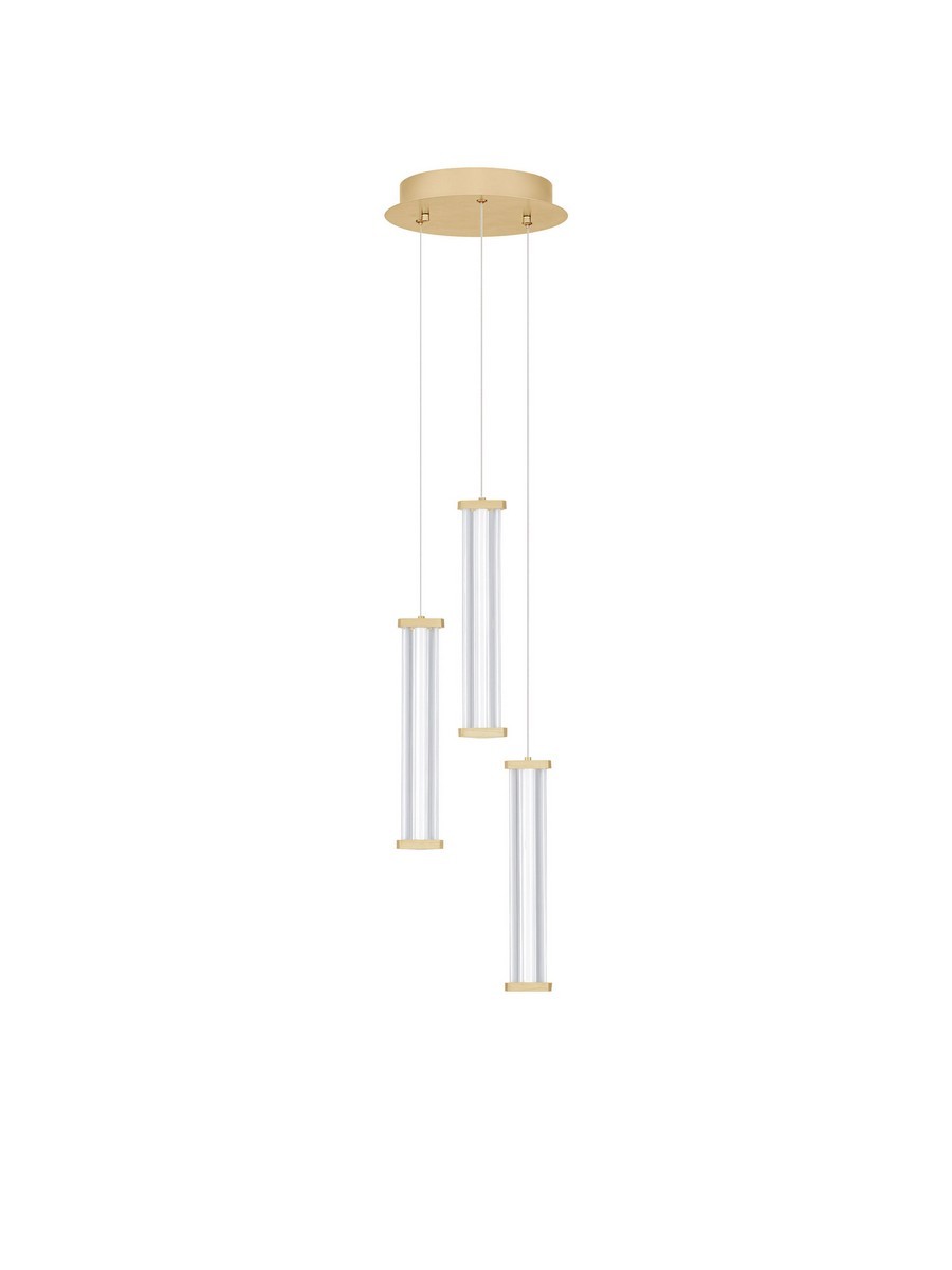 Luces Exclusivas CONIL Lampa Wisząca LED 13W 910lm 2700K metal/akryl złoty i odcienie złota LE45992