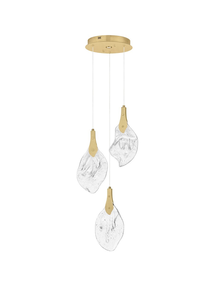 Luces Exclusivas ADEJE Lampa Wisząca LED 10W 324lm 3000K stal/szkło złoty i odcienie złota LE45701
