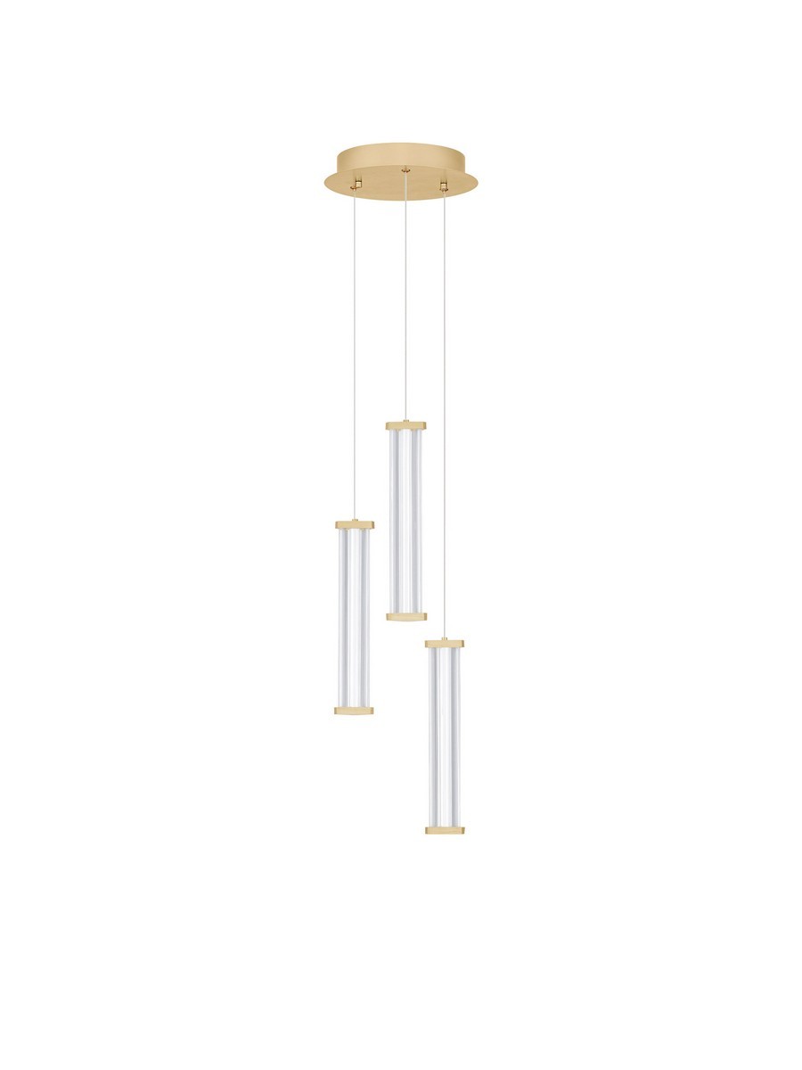 Luces Exclusivas CONIL Lampa Wisząca LED 13W 910lm 3000K metal/akryl złoty i odcienie złota LE45991