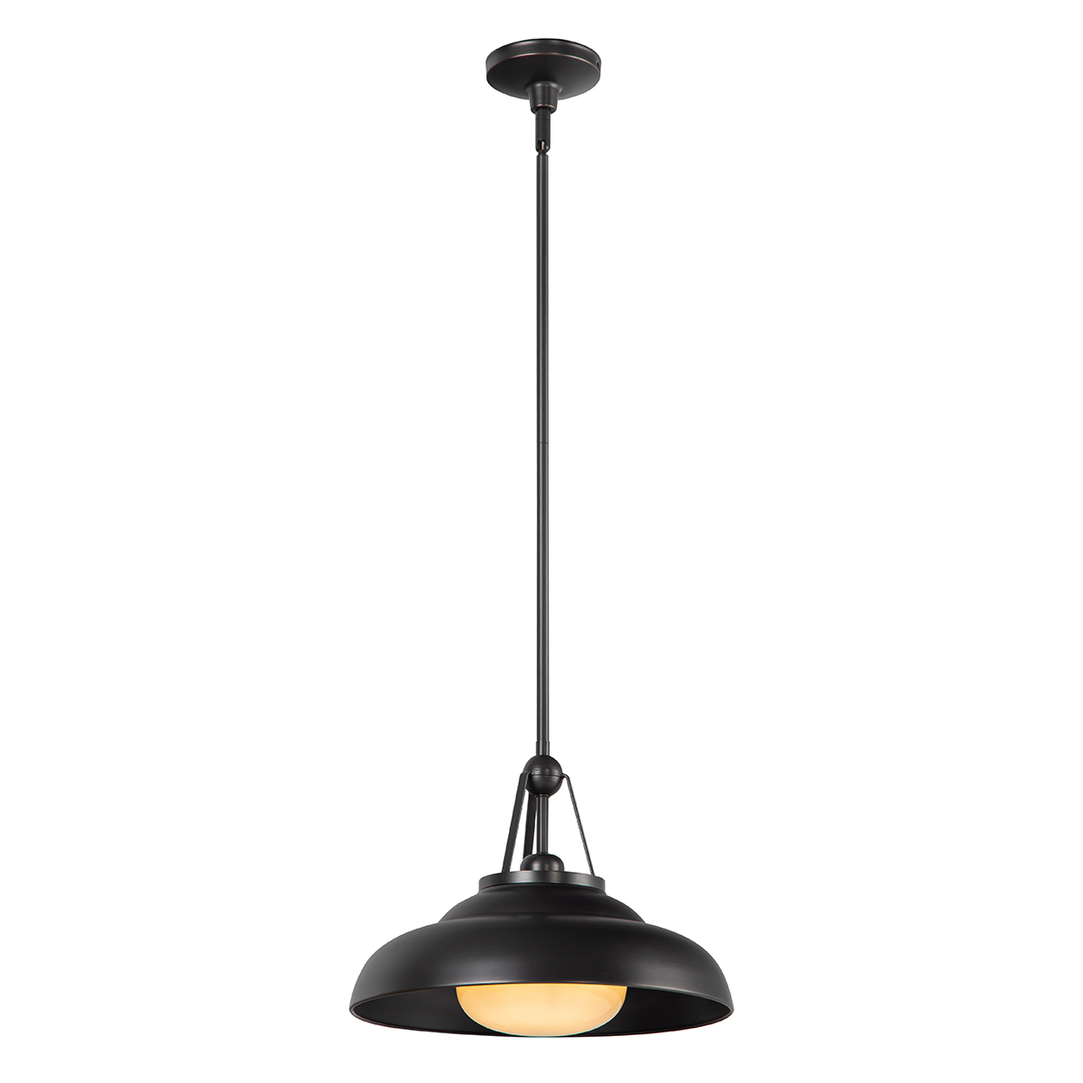 Quintiesse Lampa wisząca Palmetto 1 źródło światła Miejski brąz Elstead Lighting QN-PALMETTO-P-M-UBZ
