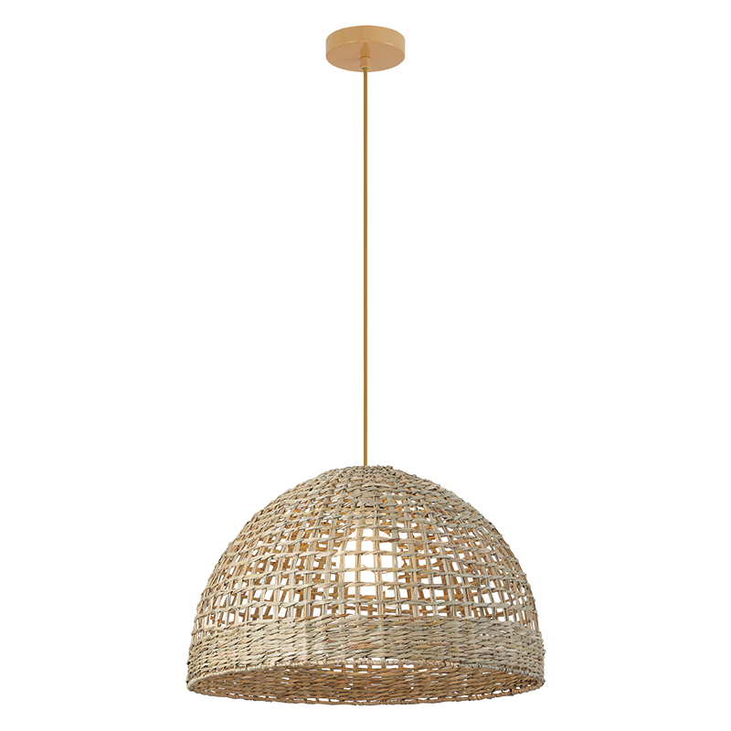 Zambelis Wisząca 1xE27 Max 40W Naturalny Wodorost Brązowy Beżowy Metal 25443