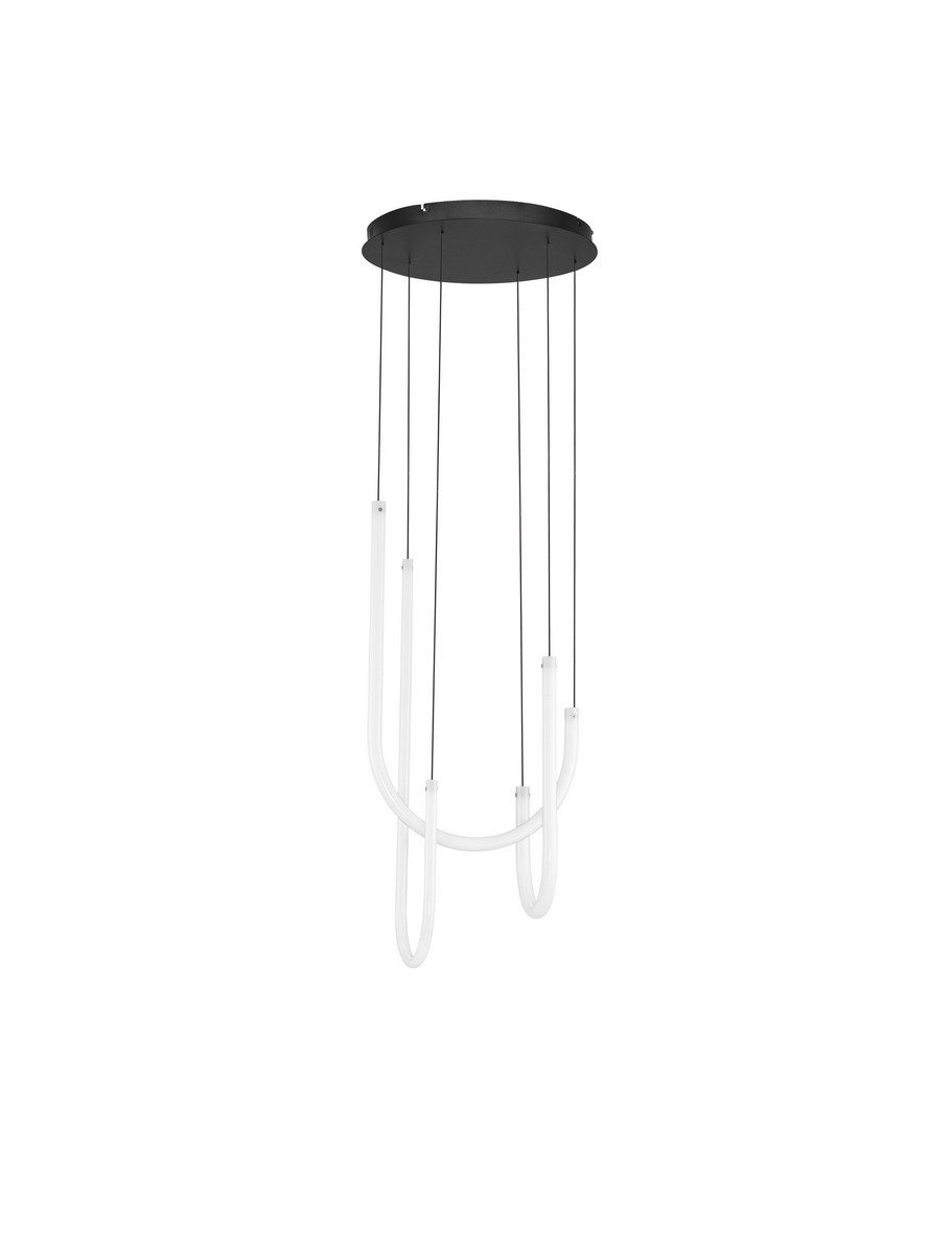 Luces Exclusivas TABERNAS Lampa Wisząca LED 40W 2800lm 3000K aluminium/metal/akryl czarny LE46151