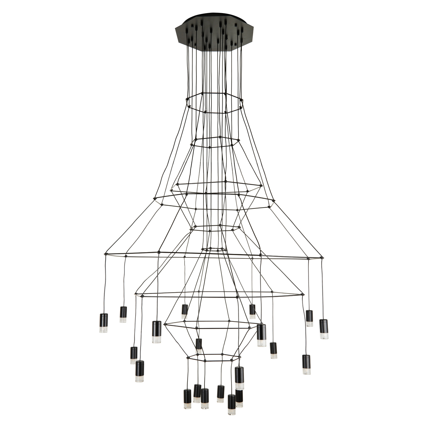 Step Into Design Lampa wisząca LINEA-20 czarna 120cm ST-5961-20