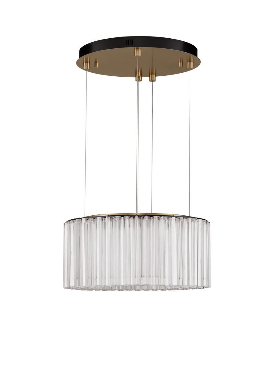 Luces Exclusivas ONIL Lampa Wisząca LED 49W 3185lm 3000K metal/stal/aluminium czarny LE46128