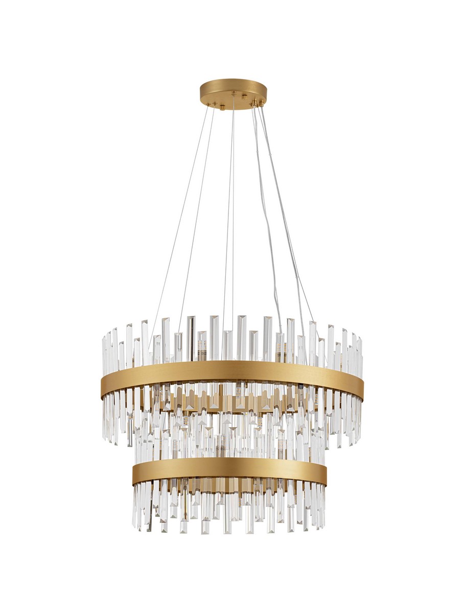 Luces Exclusivas CHOLULA Lampa Wisząca G9 metal/kryształ złoty i odcienie złota LE44722