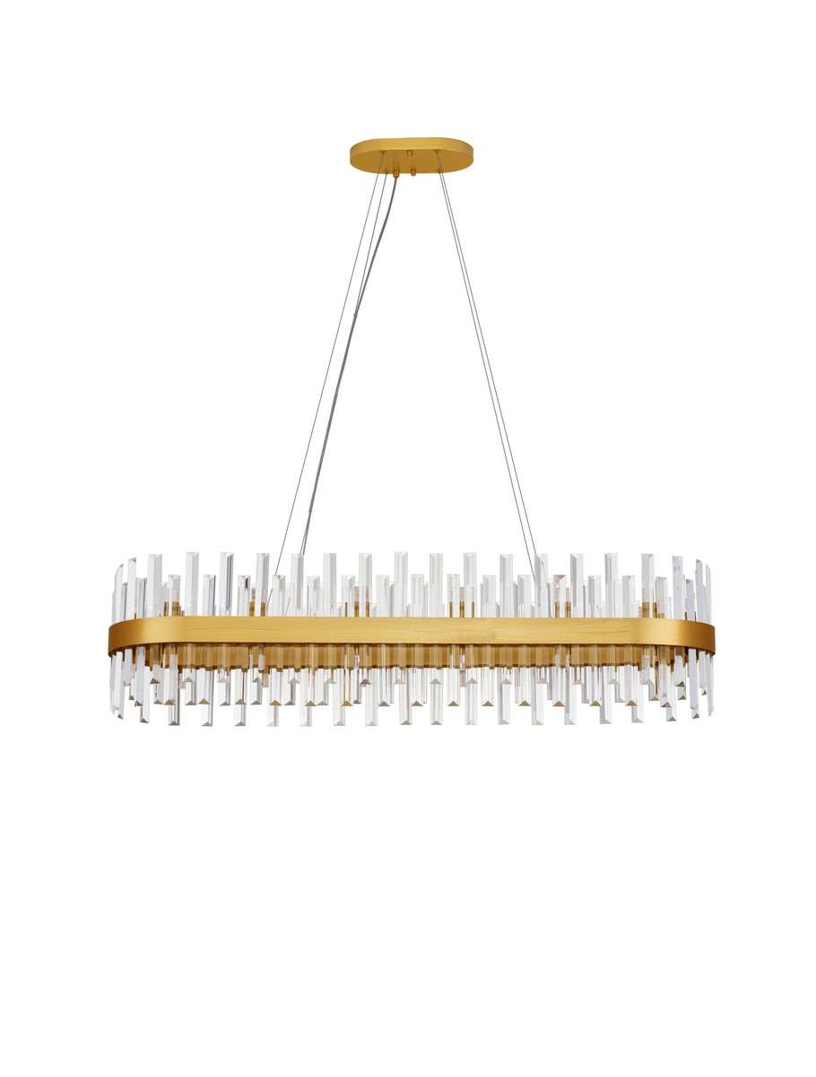 Luces Exclusivas CHOLULA Lampa Wisząca G9 metal/kryształ złoty i odcienie złota LE44724