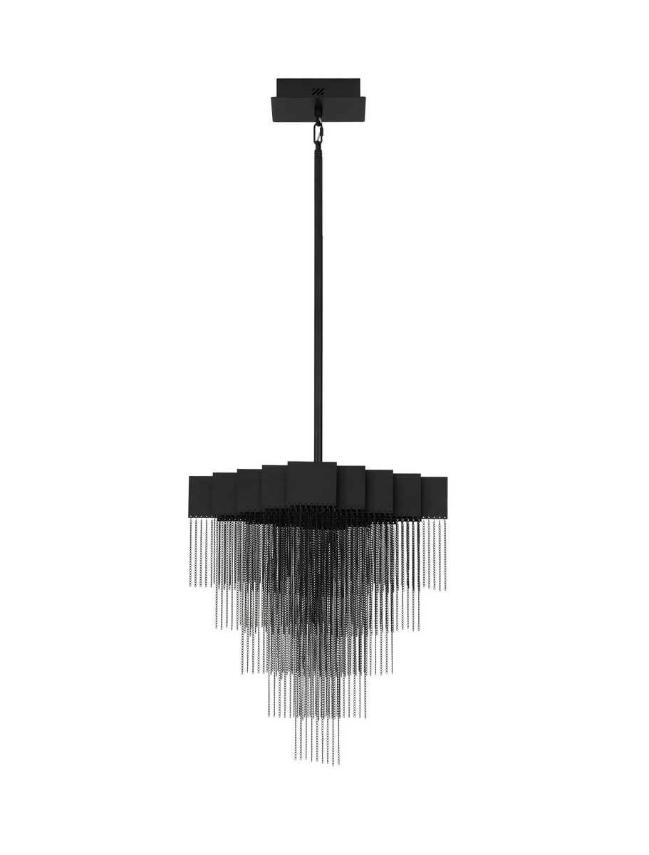 Luces Exclusivas ARDALES Lampa Wisząca LED 29W 833lm 3000K stal/aluminium czarny LE45831
