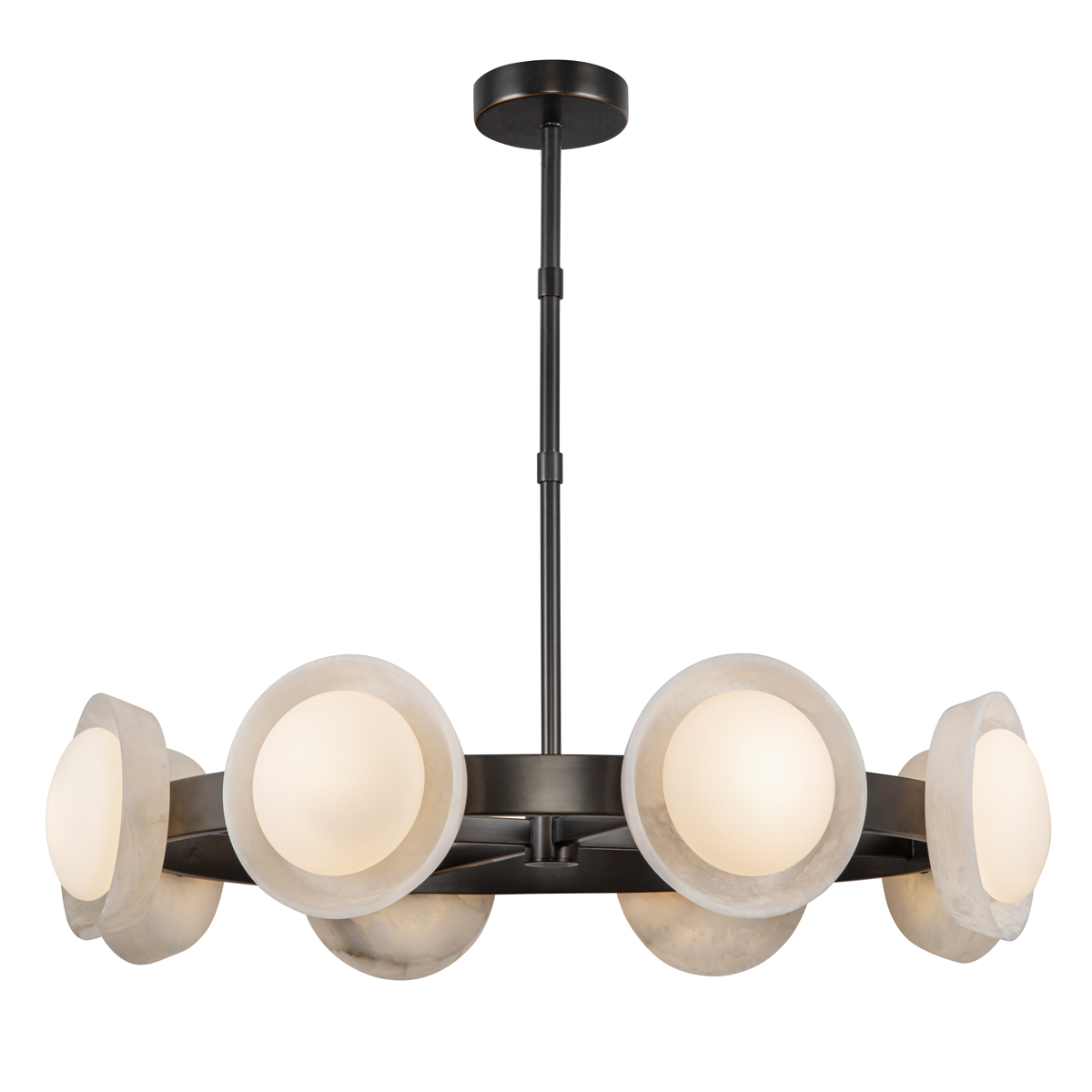 Quintiesse Żyrandol LED Alonso Miejski brąz Elstead Lighting QN-ALONSO8-UBZ-AR