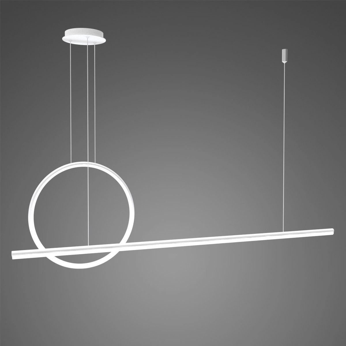 Altavola Design Lampa wisząca LINEA No.2 śr.40 cm 3k biała