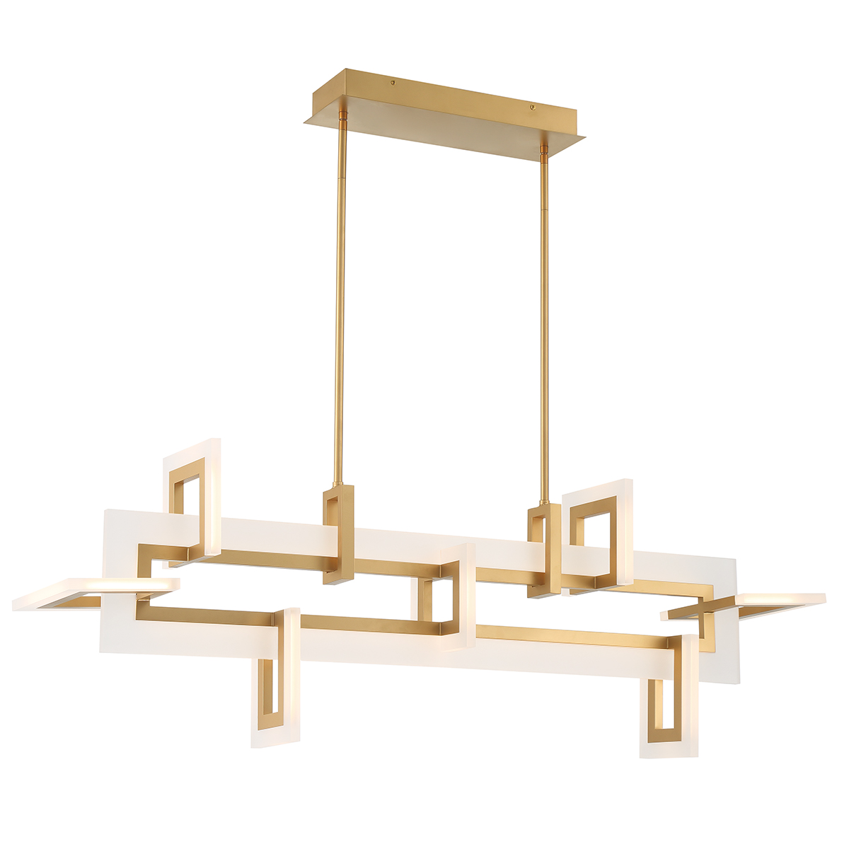 Quintiesse Średnia lampa wyspowa Inizio - Szczotkowane złoto Elstead Lighting QN-INIZIO-LP-M-BG