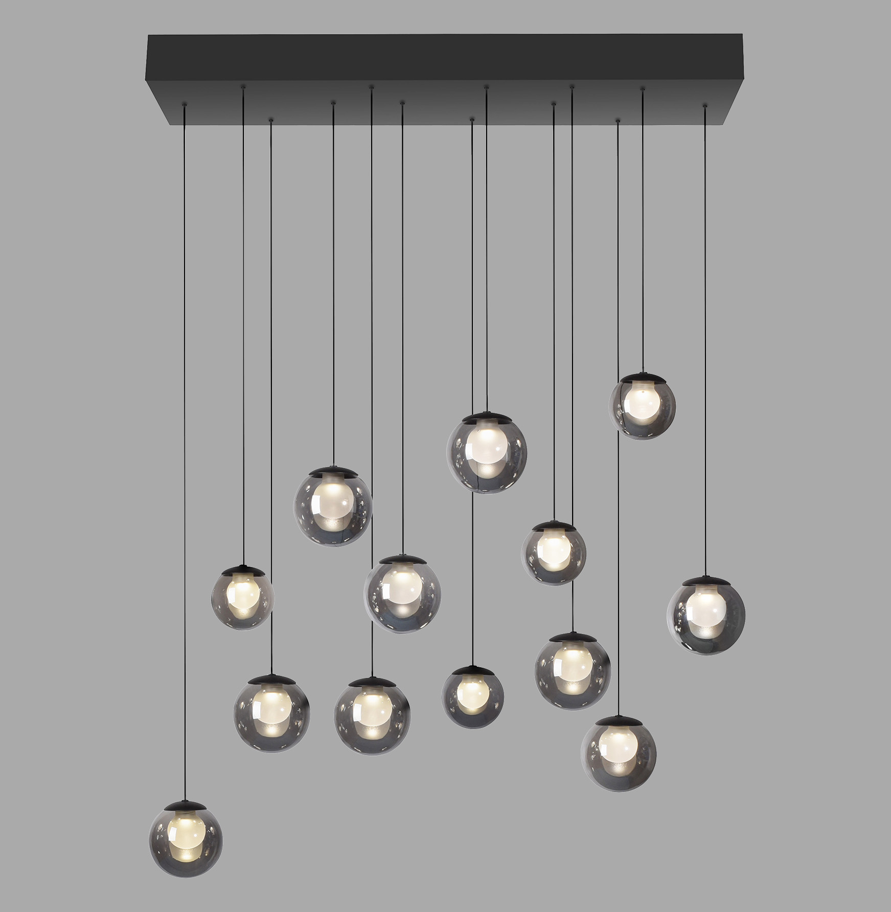 Paul Neuhaus Pure Popup Lampa Wisząca Szara 2590-15
