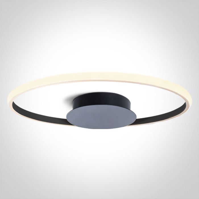 One Light MER 2 sufitowa 20W 3000K Triac czarny 63154B/B/W