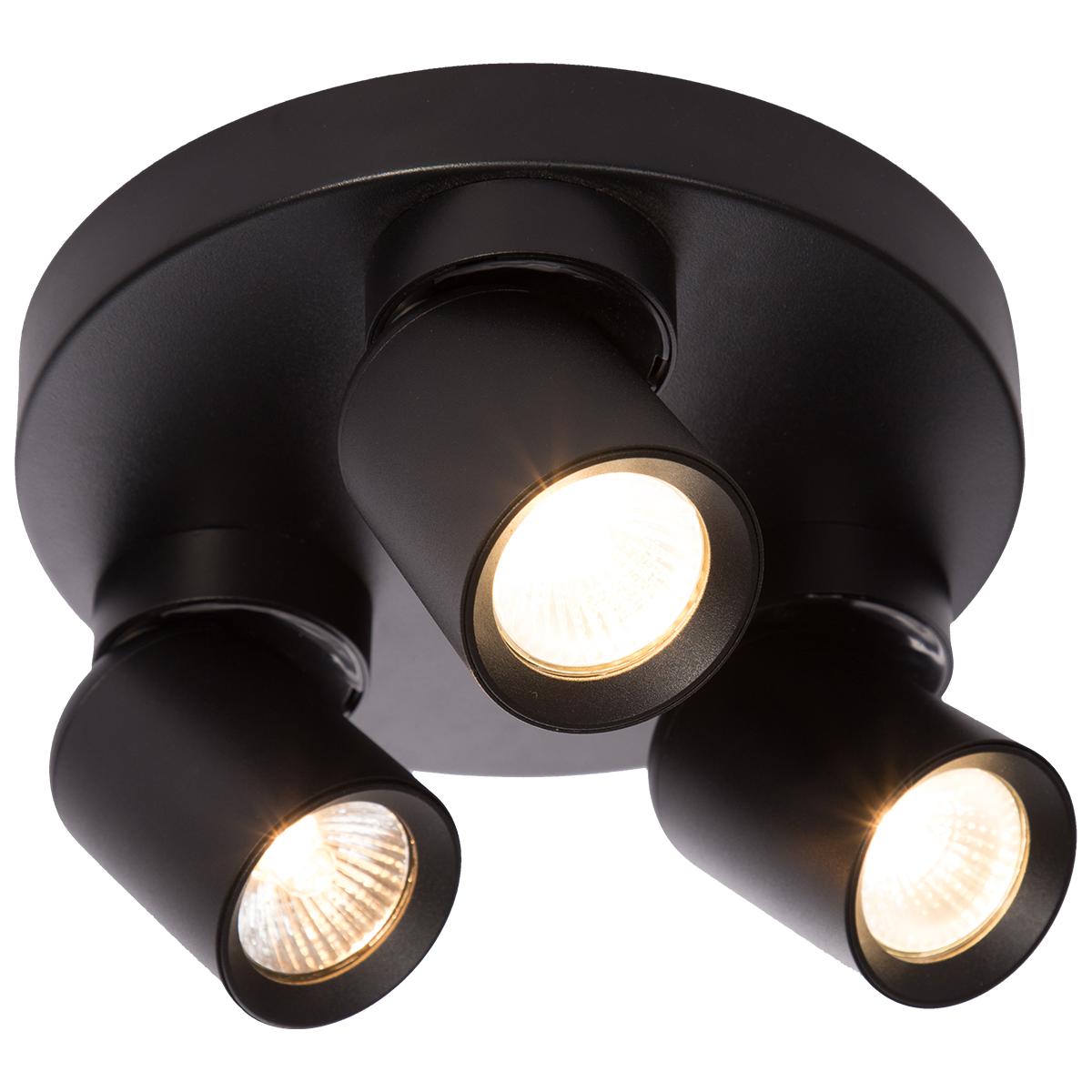 Light Prestige Plafon Pointa czarny 3xGU10 LP-6398/3C Round BK