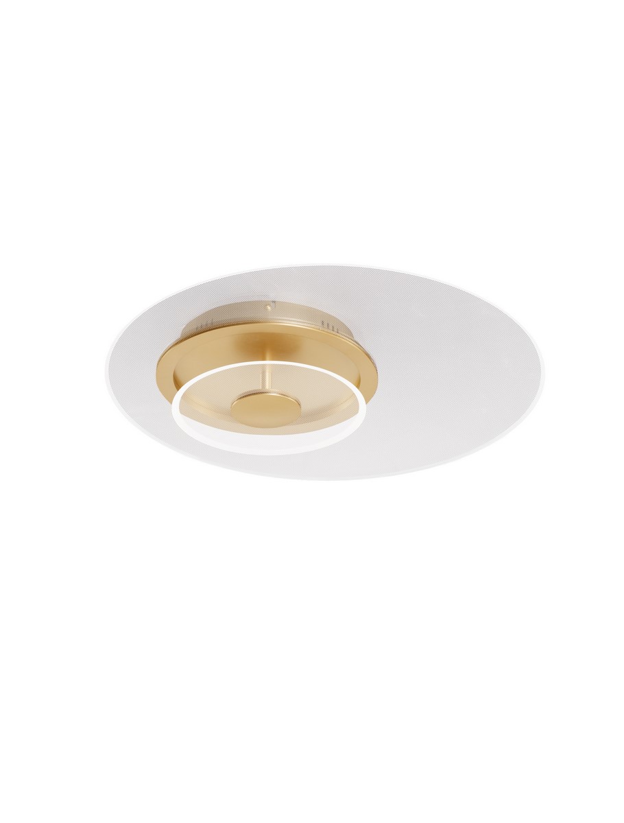 Luces Exclusivas HUARAL Lampa Sufitowa ø 50cm LED 29W 1939lm 3000K aluminium/akryl złoty i odcienie złota LE44442