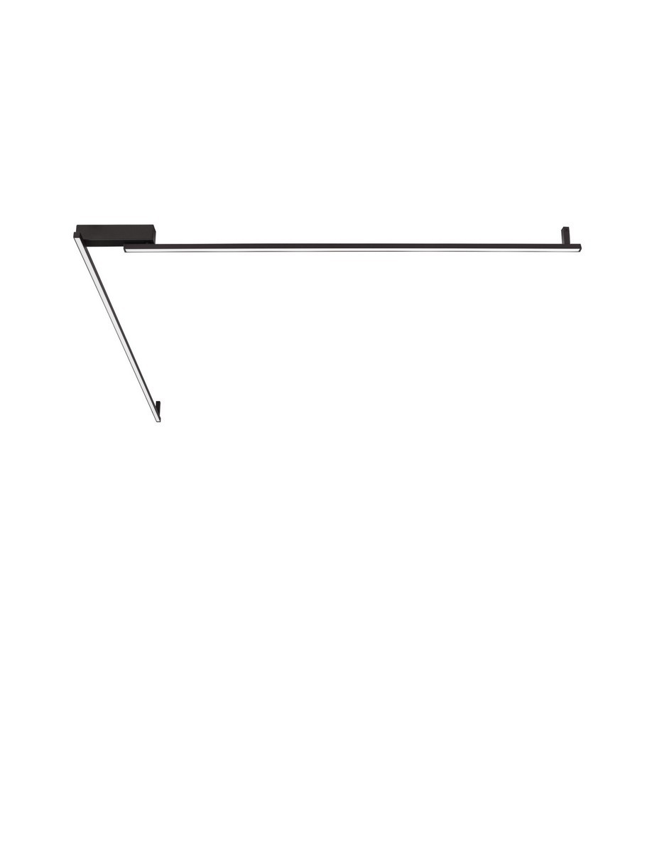 Luces Exclusivas FORNA Lampa Sufitowa LED 39W 2245lm 3000K aluminium/akryl czarny LE46041