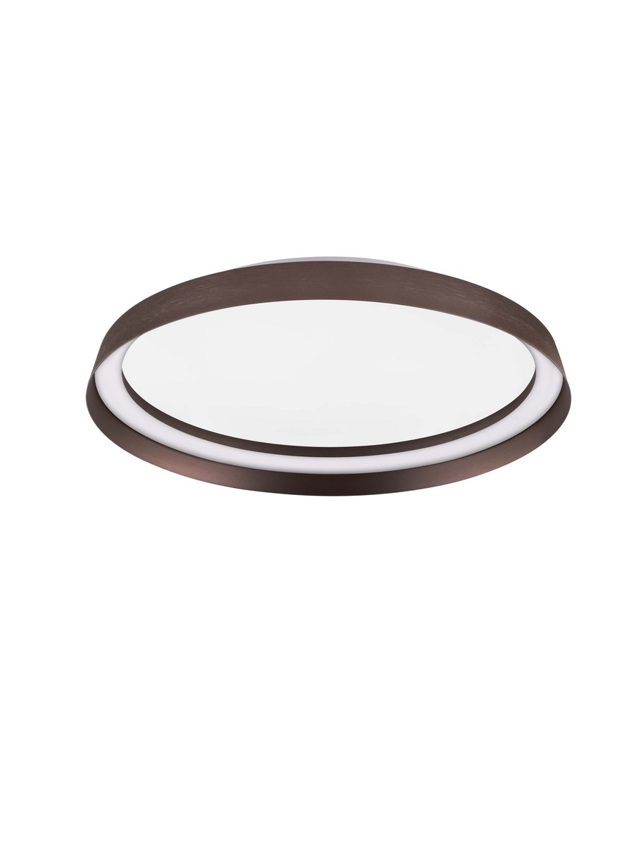 Luces Exclusivas BATALLAS Lampa Sufitowa LED 38W 2713lm 2700-4000K aluminium/akryl brązowy i odcienie brązu LE44652