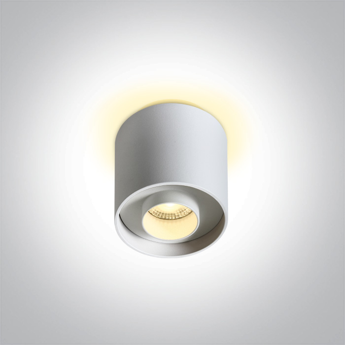 One Light KORFEZ DB sufitowa 8W 3000K biały 12108DB/W/W