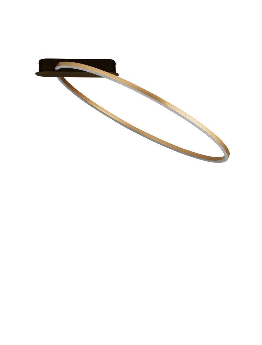 Luces Exclusivas COMARAPA Lampa Sufitowa LED 30W 1301lm 3000K stal/aluminium/silikon złoty i odcienie złota LE44674