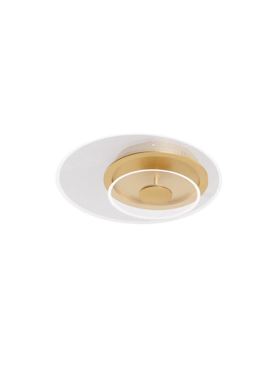 Luces Exclusivas HUARAL Lampa Sufitowa ø 40cm LED 29W 1905lm 3000K aluminium/akryl złoty i odcienie złota LE44441