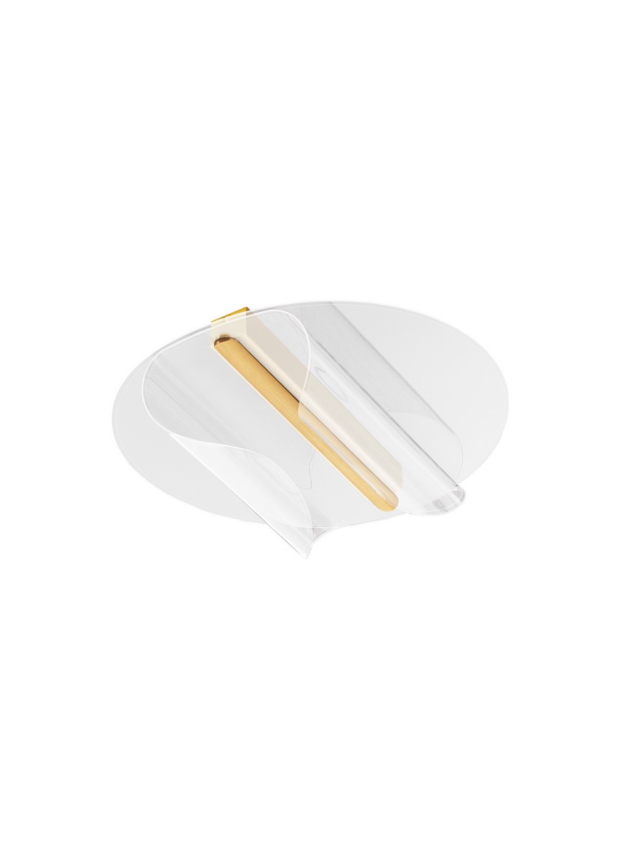 Luces Exclusivas HUARAL Lampa Sufitowa LED 20W 1106lm 3000K aluminium/akryl złoty i odcienie złota LE44438