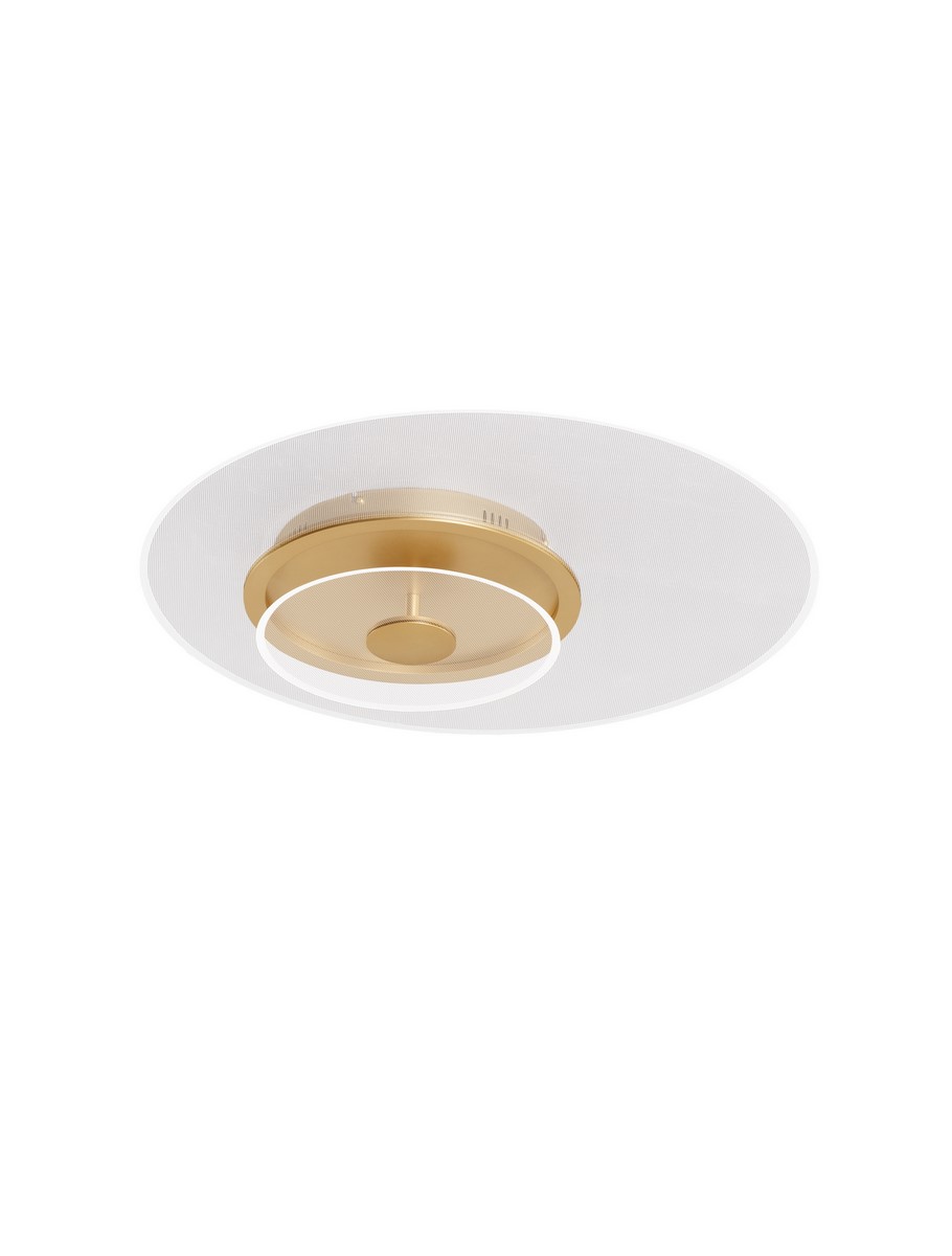 Luces Exclusivas HUARAL Lampa Sufitowa ø 60cm LED 35W 2189lm 3000K aluminium/akryl złoty i odcienie złota LE44443