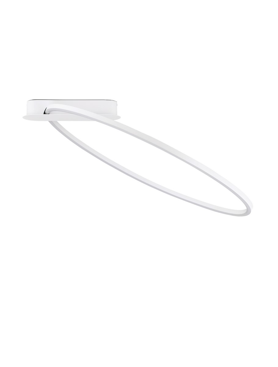Luces Exclusivas COMARAPA Lampa Sufitowa LED 30W 1345lm 3000K stal/aluminium/silikon biały LE44672