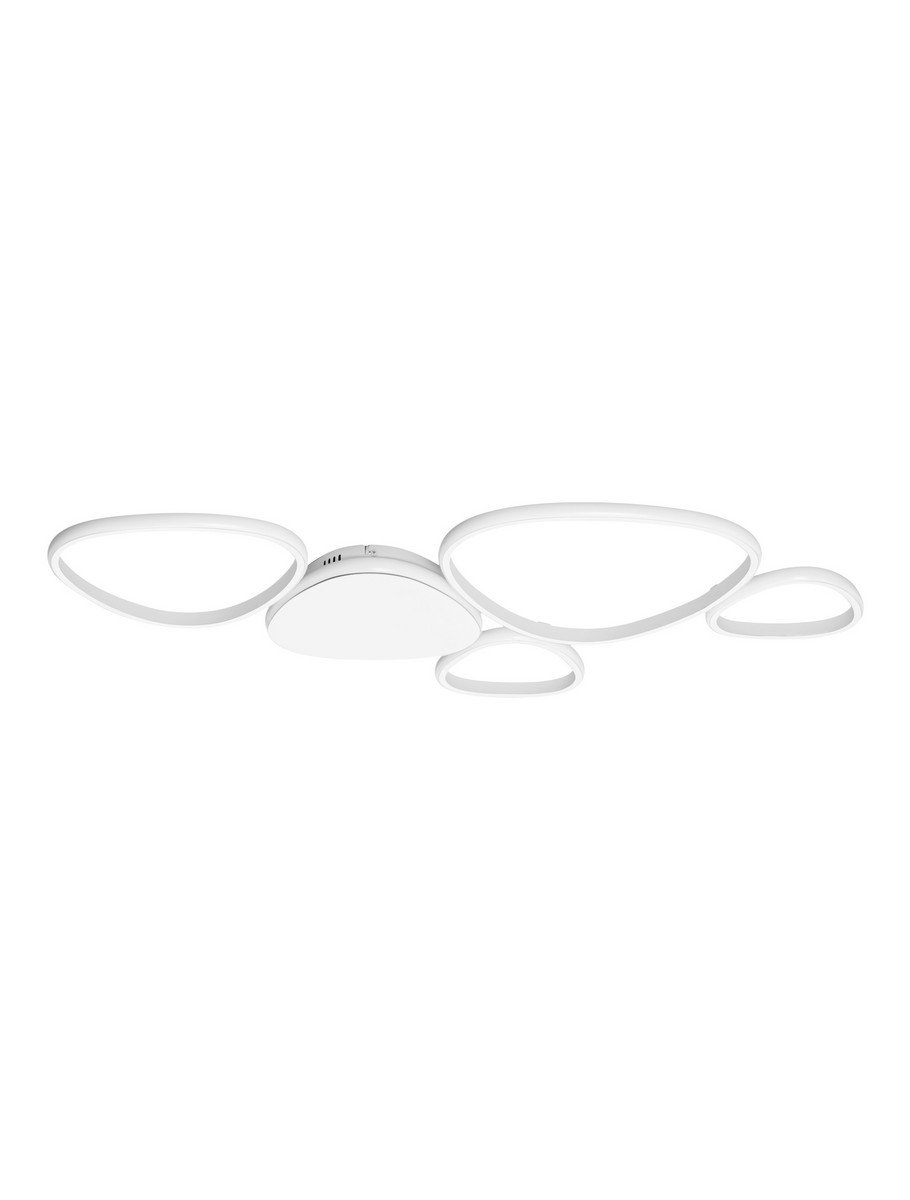 Luces Exclusivas ALONTRA Lampa Sufitowa LED 48W 2743lm 3200K aluminium/akryl/stal biały LE45500
