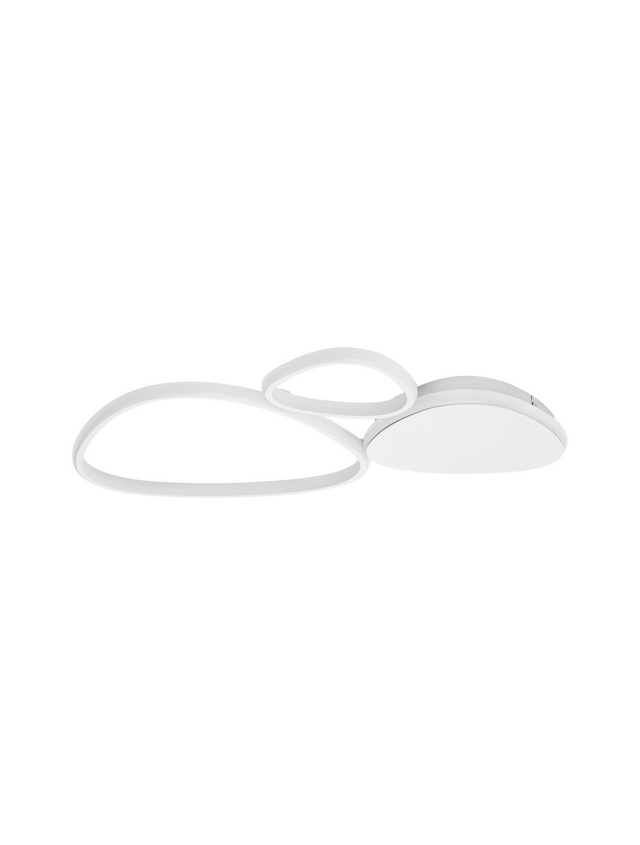 Luces Exclusivas ALONTRA Lampa Sufitowa LED 31W 1787lm 3200K aluminium/akryl/stal biały LE45499