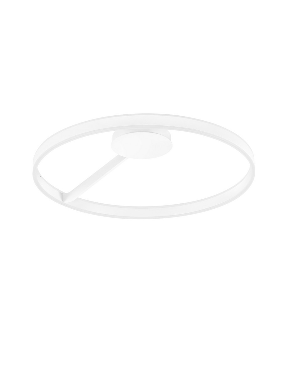 Luces Exclusivas SOLVIRA Lampa Sufitowa ø 80cm LED 48W 3180lm 2700-3000-4000K aluminium/akryl biały LE45498