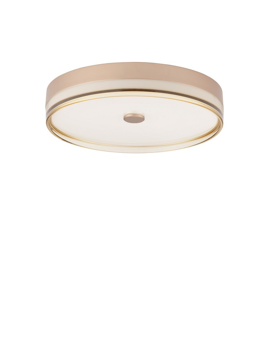 Luces Exclusivas FELANI Lampa Sufitowa LED 31W 1860lm 3000K stal/ceramika złoty i odcienie złota LE46039