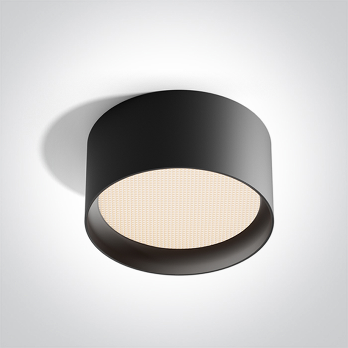 One Light ARLES sufitowa 25W 3000K-4000K-5000K czarny IP44 12125D/B/V