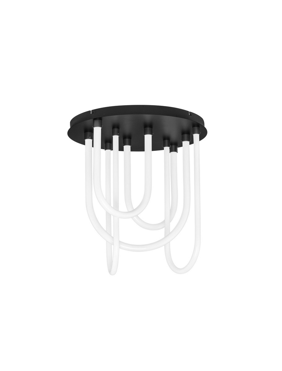 Luces Exclusivas TABERNAS Lampa Sufitowa LED 55W 3850lm 3000K aluminium/metal/akryl czarny LE46152