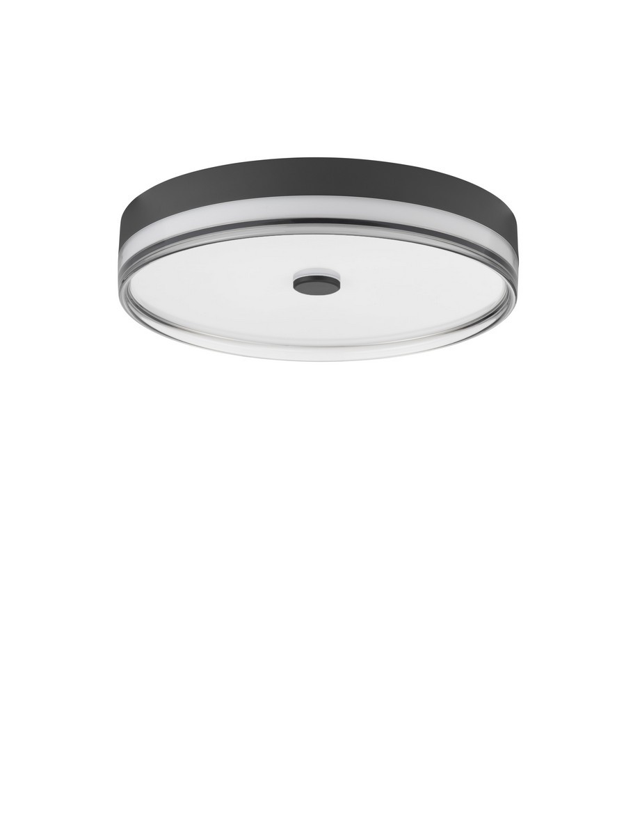 Luces Exclusivas FELANI Lampa Sufitowa LED 31W 1705lm 3000K stal/ceramika czarny LE46038