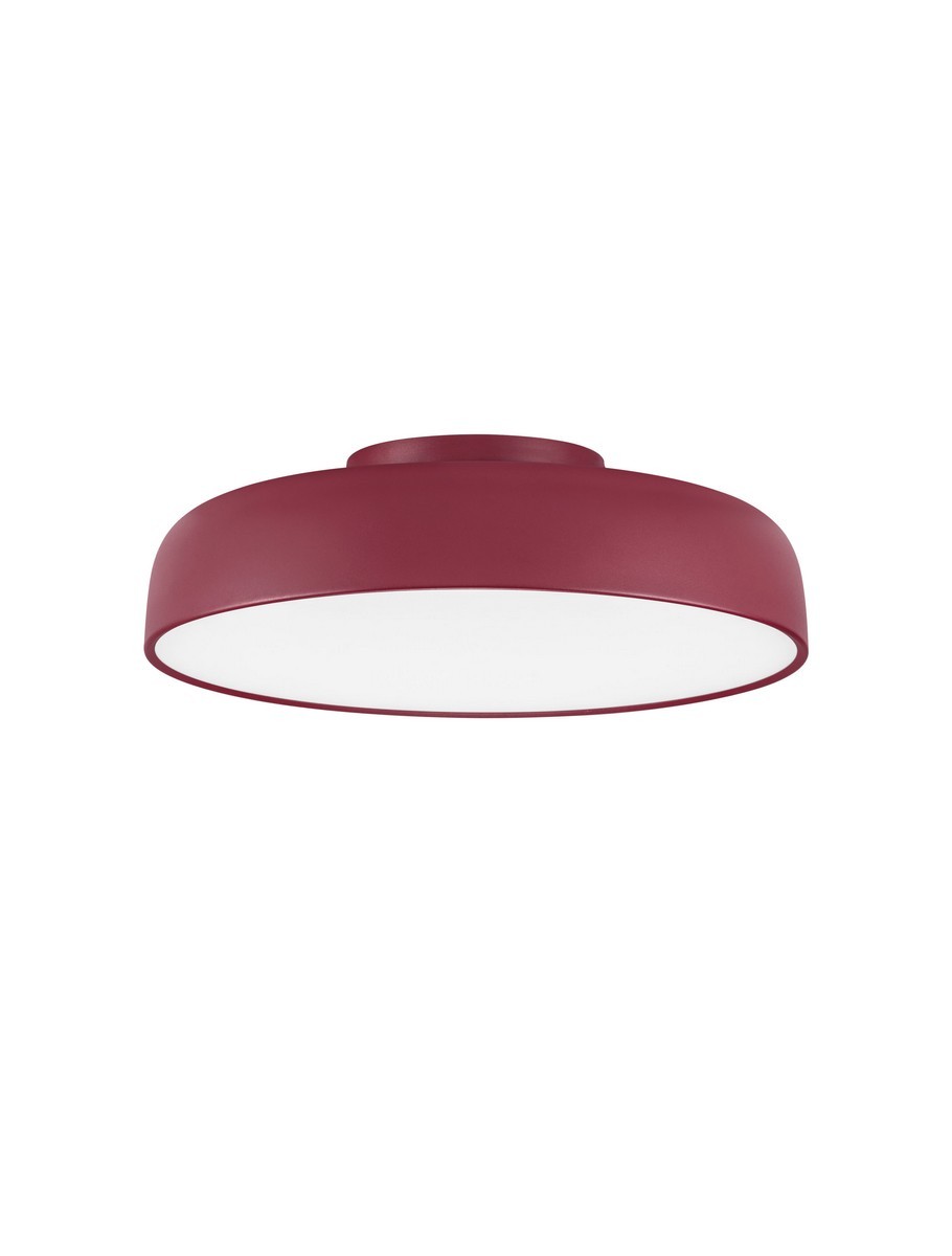 Luces Exclusivas DORRIA Lampa Sufitowa LED 36W 1837lm 3000K stal/aluminium/akryl czerwony LE46029