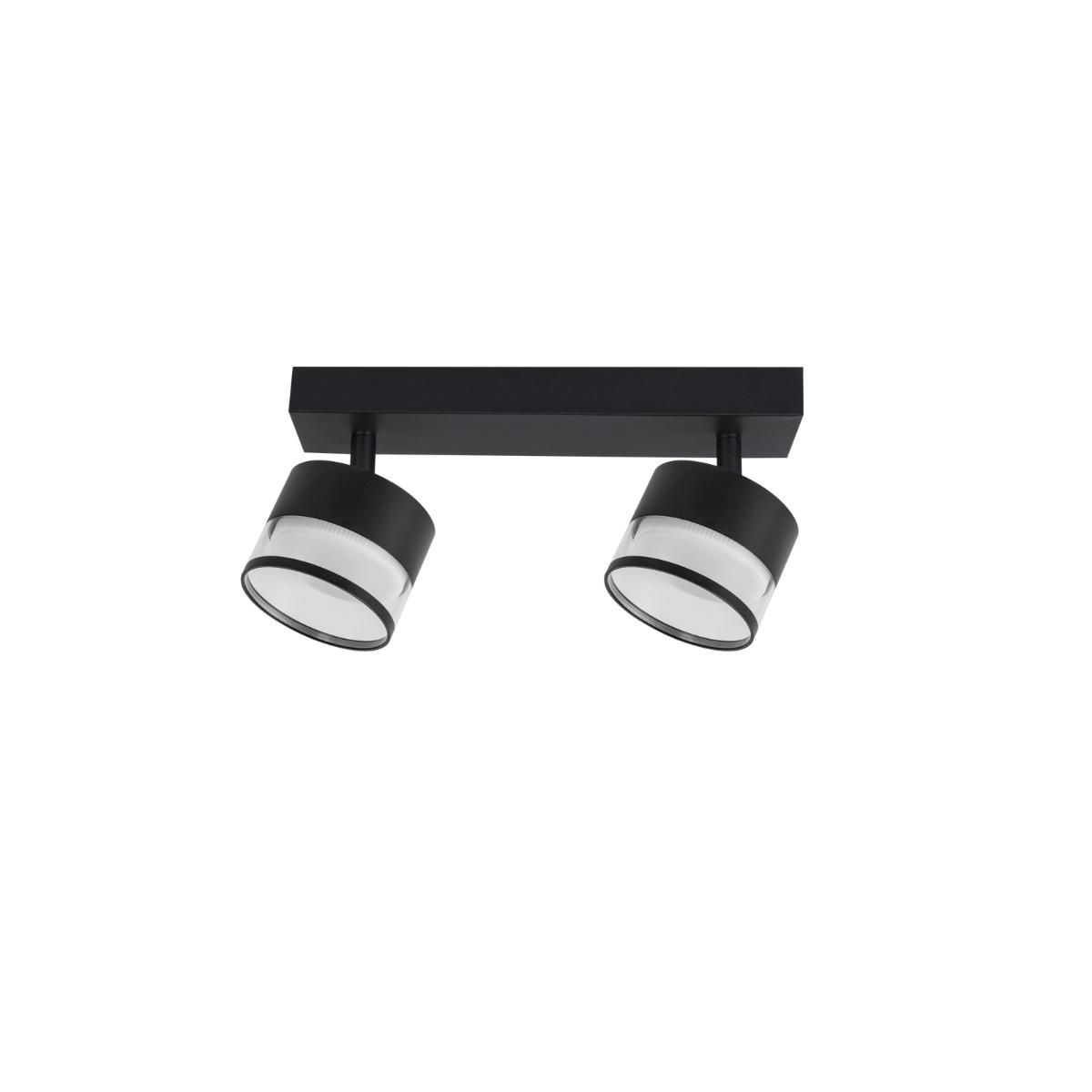 Light Prestige Spot Kendal 2 transparetny / czarny GX53 LP-6331/2WS TR/BK
