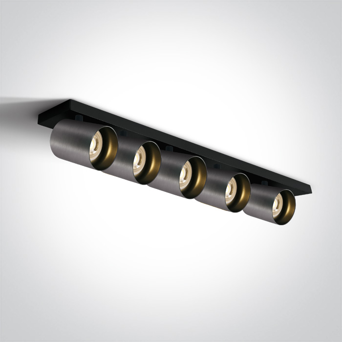 One Light ELATOS 5 sufitowa 5x10W GU10 metaliczny szary 65505N/MG