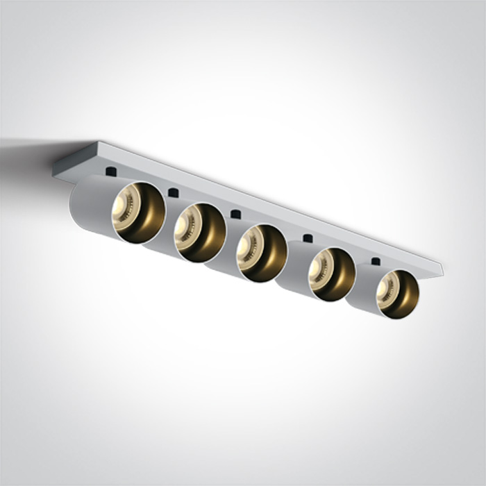 One Light ELATOS 5 sufitowa 5x10W GU10 biały 65505N/W