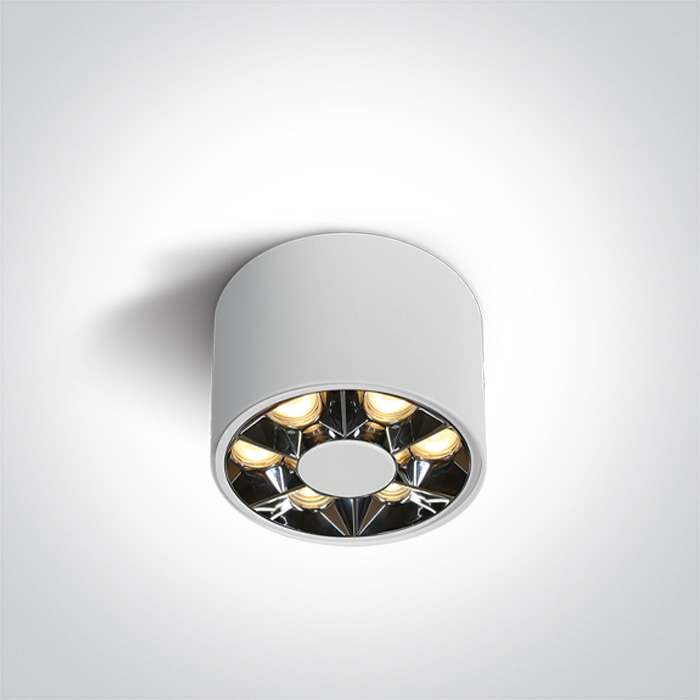 One Light TUBOS 77 sufitowa 6W 3000K biały 12106X/W/W