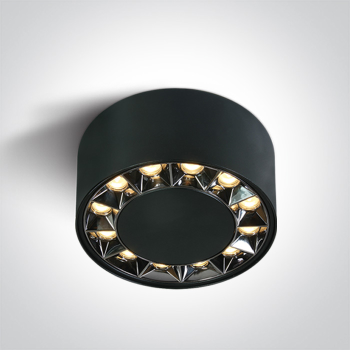 One Light TUBOS 116 sufitowa 20W 3000K czarny 12120X/B/W