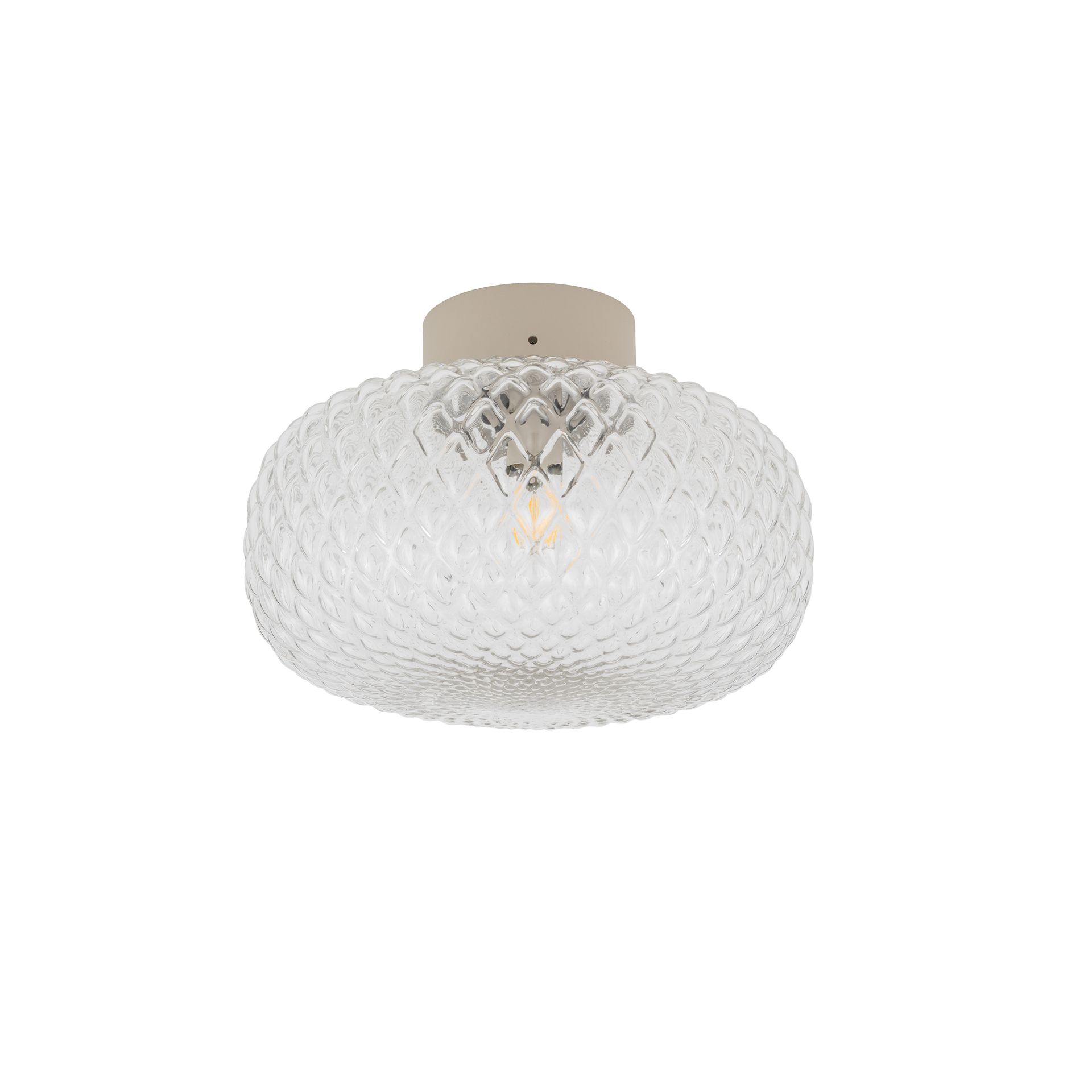 Nowodvorski MALINDI B Lampa Sufitowa Sufitowa E14 Transparentny Beżowy 12255