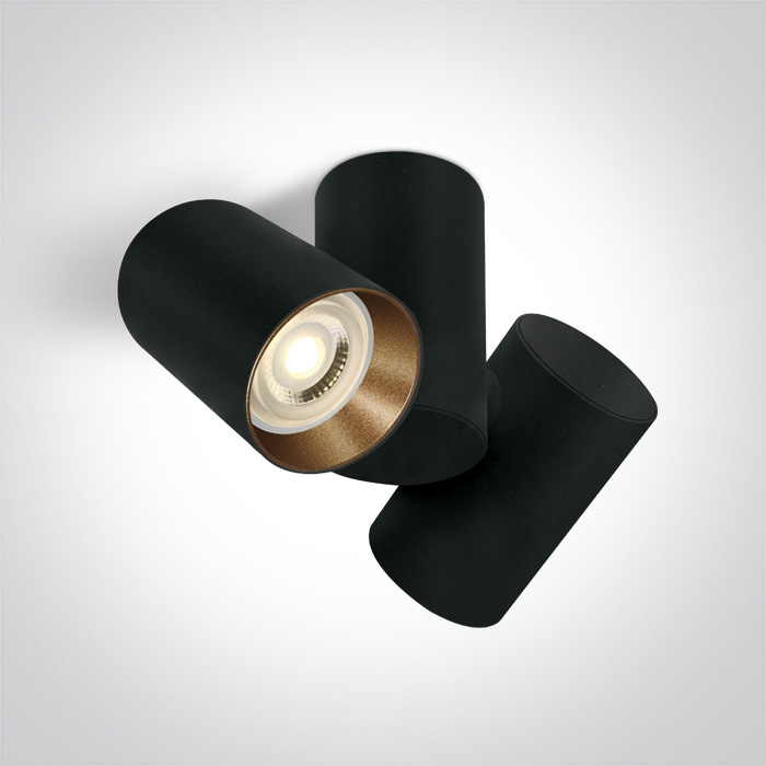 One Light ELATOS E2 sufitowa 2x10W GU10 czarny 65205E/B