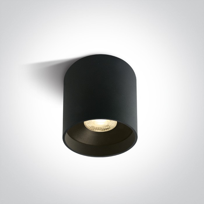 One Light Lampa LED czarna tuba Karas 2 12122C/B/W