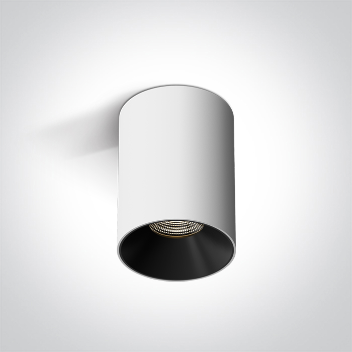 One Light BASTIA 1 sufitowa 7W 3000K Triac biały 12107R/W/W