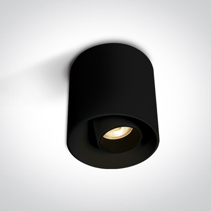 One Light KORI sufitowa 8W 3000K czarny 12108T/B/W